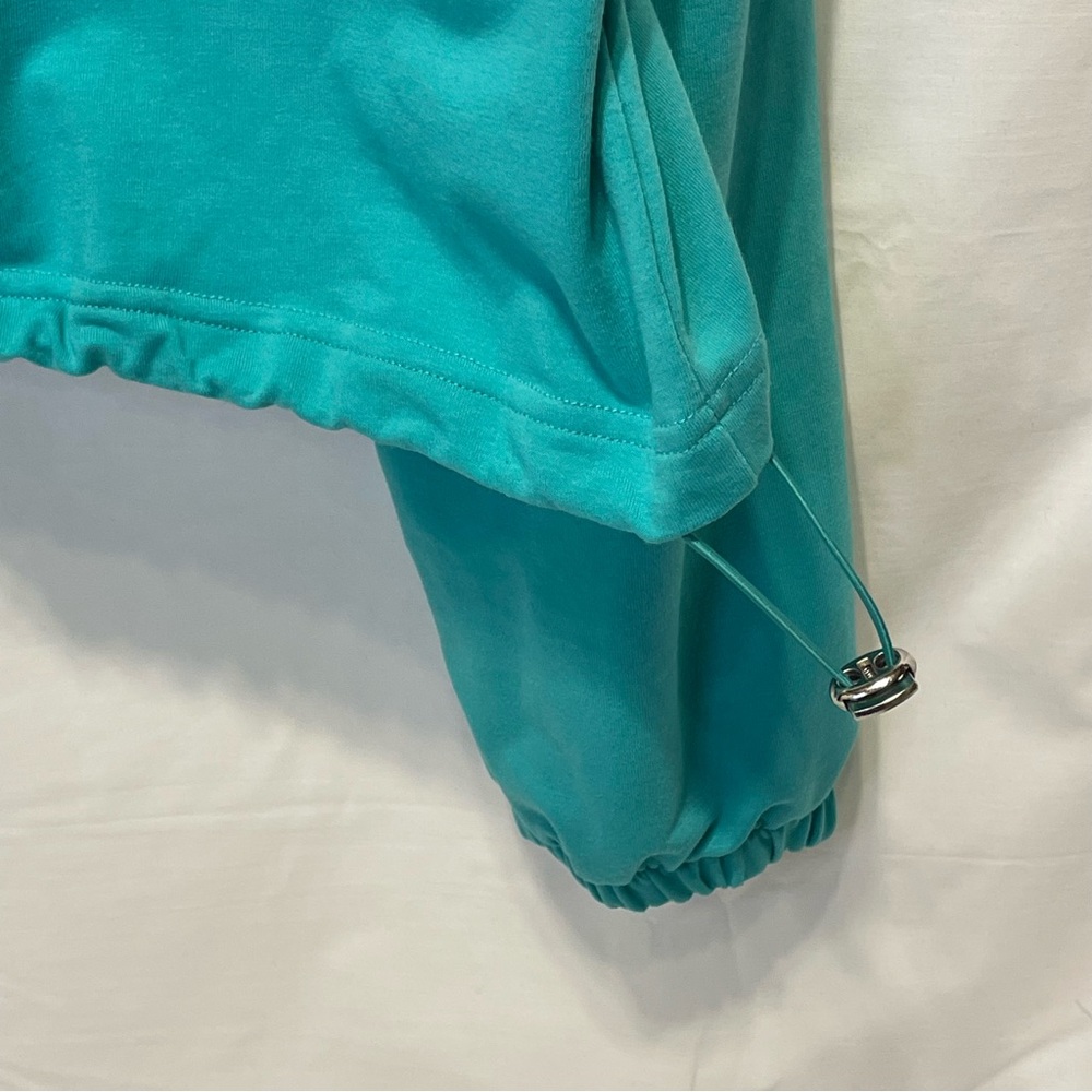 Teal Quarter-Zip Pullover Women’s Size Large - Picture 9 of 9